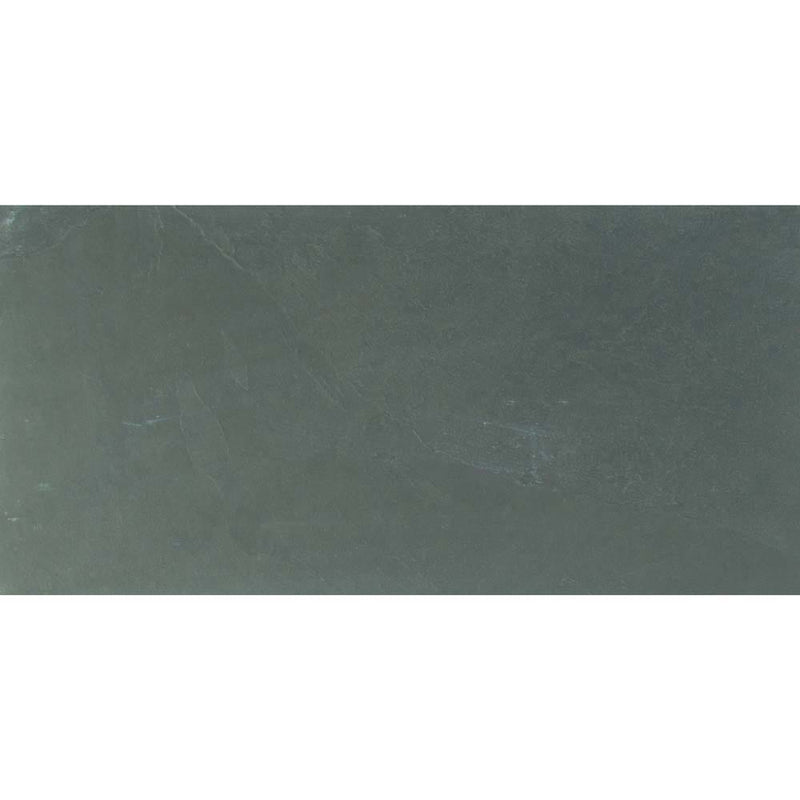 Montauk blue 18 x 36 gauged slate floor and wall tile SMONBLU1836G product shot one tile top view