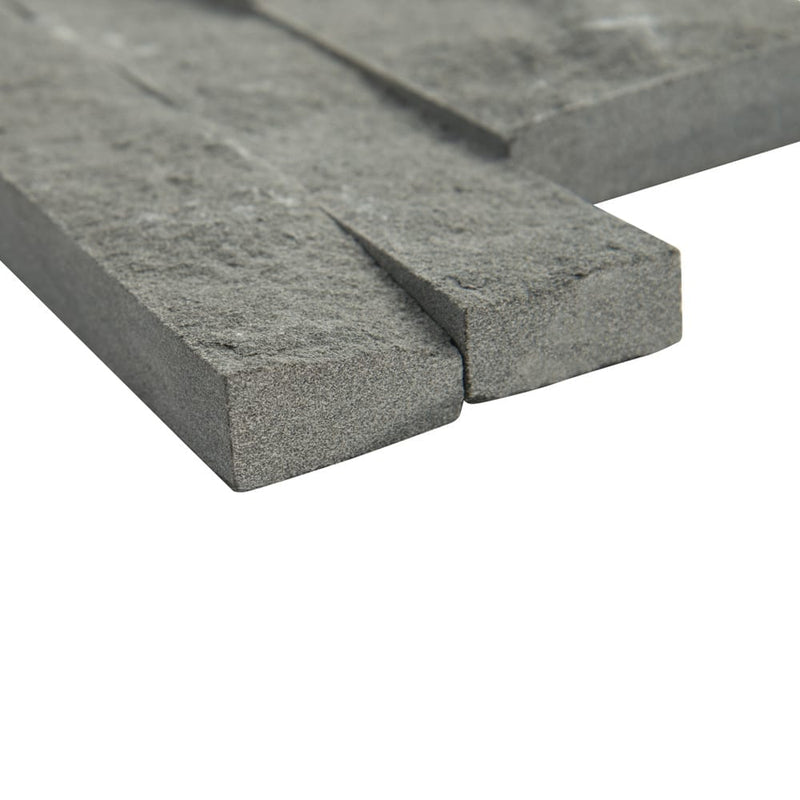 Mountain bluestone splitface ledger panel 6X24 natural sandstone wall tile LPNLDMOUBLU624 product shot profile view