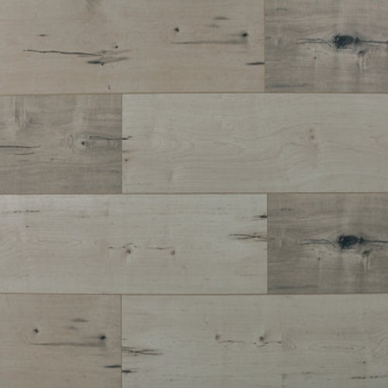 Laminate Hardwood 7.75" Wide, 48" RL, 12mm Thick Textured New Town Mucha Blanca Floors - Mazzia Collection product shot tile view
