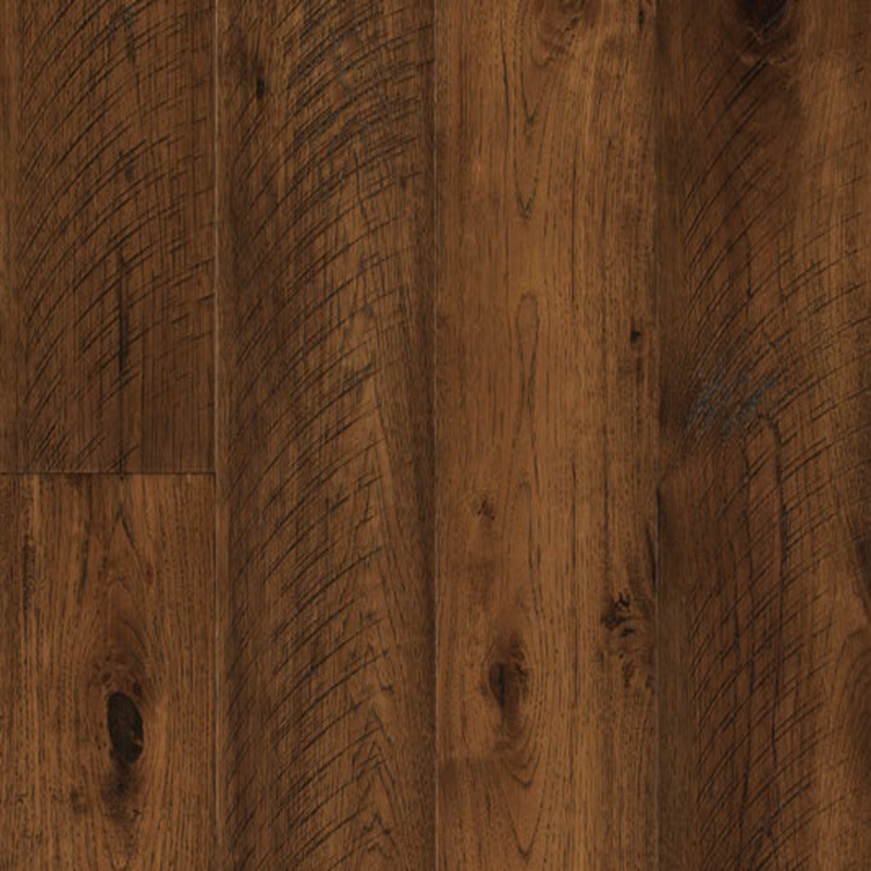 Multilayer engineered wood 75 wide 38 thick hickory kerf sawn  handscraped wheat E283 EF legend collection product shot wall view