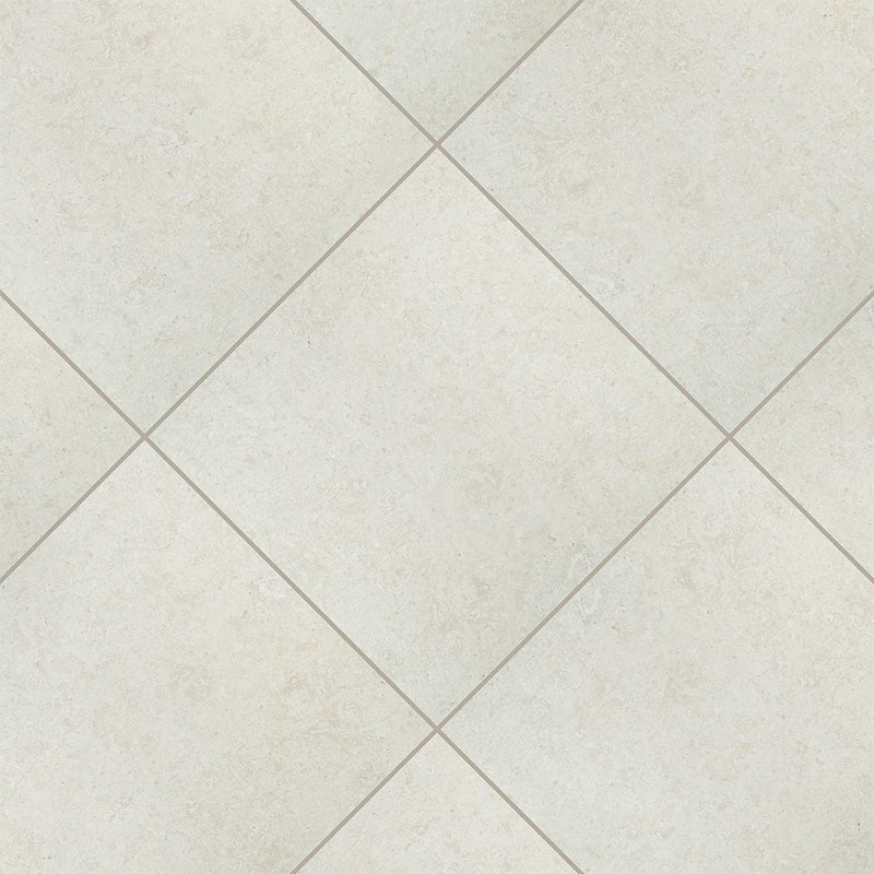 Myra ivory 24x48 matte porcelain floor and wall tile NMYRIVO2424 product shot multiple tiles angle view