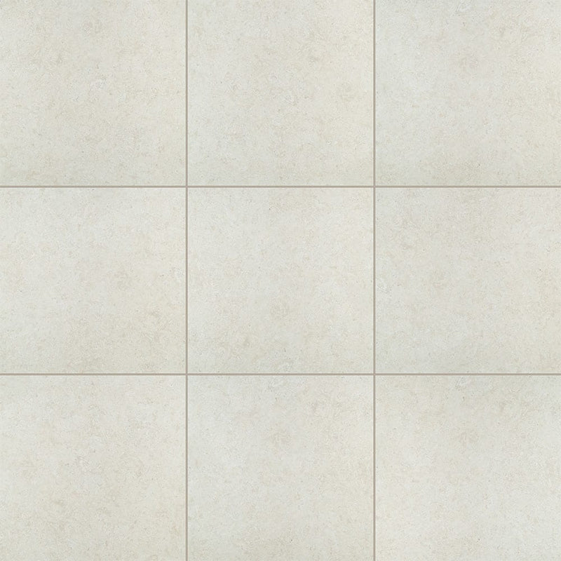 Myra ivory 24x24 matte porcelain floor and wall tile NMYRIVO2424 product shot multiple tiles top view