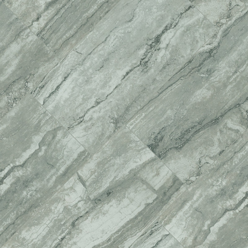 Bernini Carbone 12"x24" Polished Porcelain Floor and Wall Tile product shot angle view
