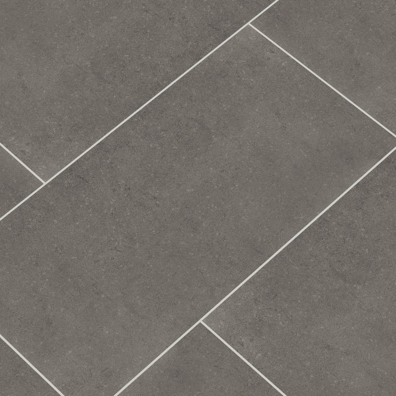 Dimensions Gris Matte Porcelain Floor and Wall Tile - MSI Collection product shot tile view 2