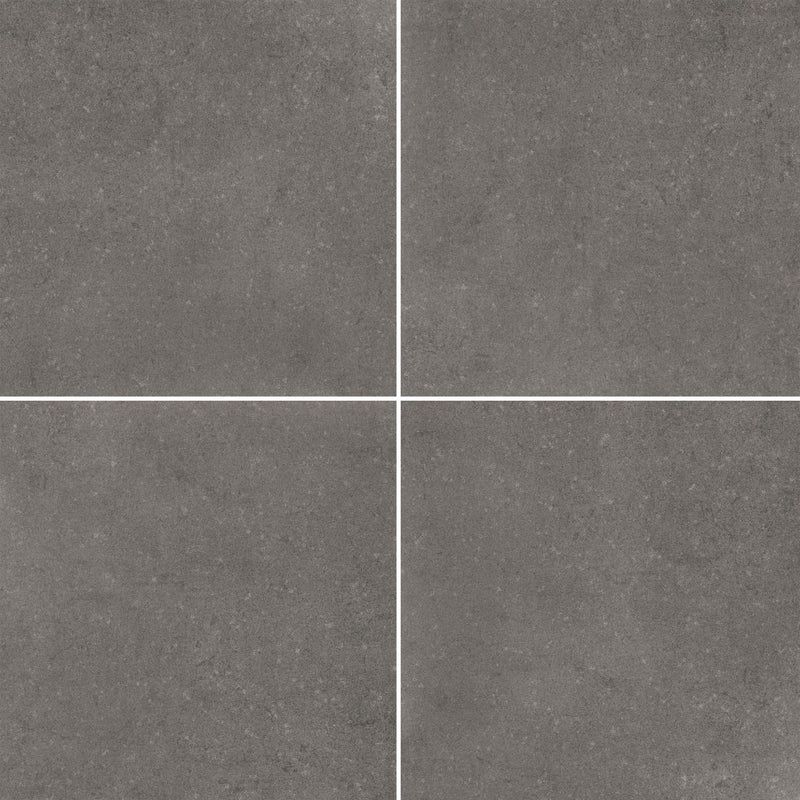 Dimensions Gris Matte Porcelain Floor and Wall Tile - MSI Collection product shot tile view 3