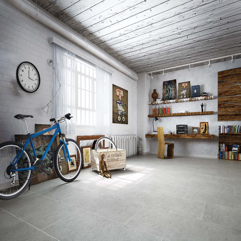 MSI Dimensions Gris Matte Porcelain Floor Wall Tile - MSI Collection product shot personal view