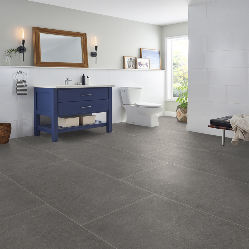 Dimensions Gris Matte Porcelain Floor and Wall Tile - MSI Collection product shot tile view 6