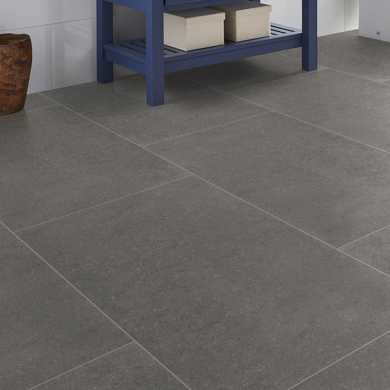 Dimensions Gris Matte Porcelain Floor and Wall Tile - MSI Collection product shot tile view 5