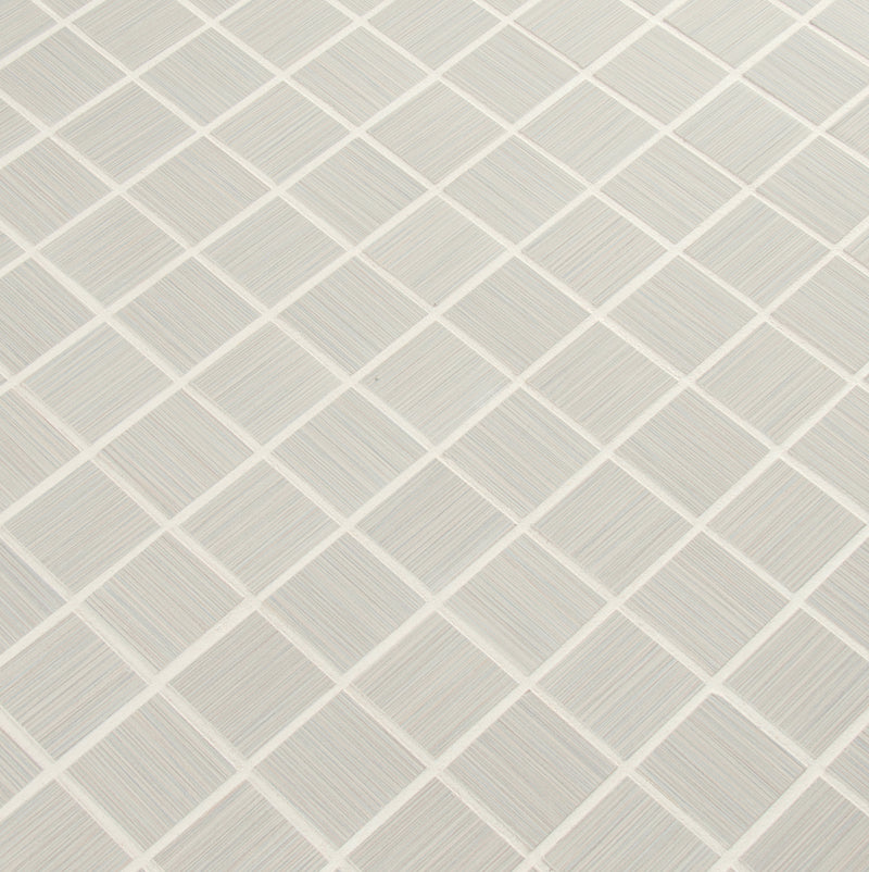 Focus Glacier 12"x12" Matte Porcelain Mesh-Mounted Mosaic Tile product shot angle view