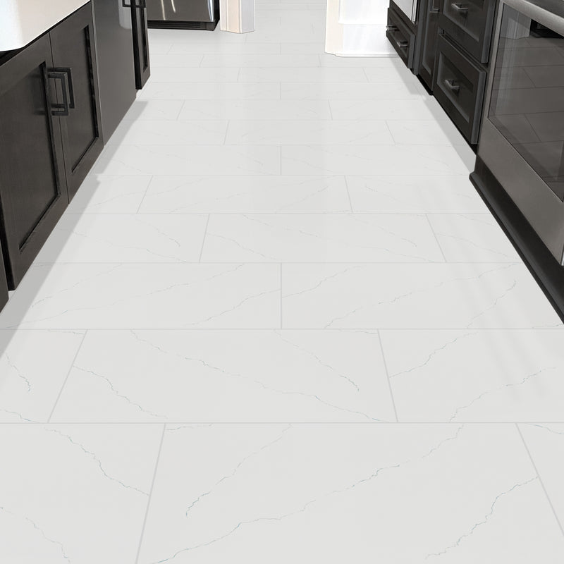 Miraggio Gray 12"x24" Porcelain Matte Floor and Wall tile - MSI Collection room shot kitchen view 2