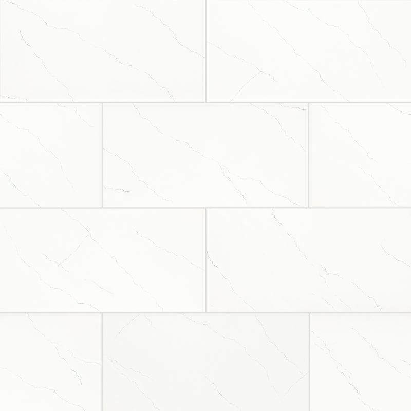 Miraggio Gray 24"x48" Porcelain Polished Floor and Wall tile - MSI Collection product shot wall view 2