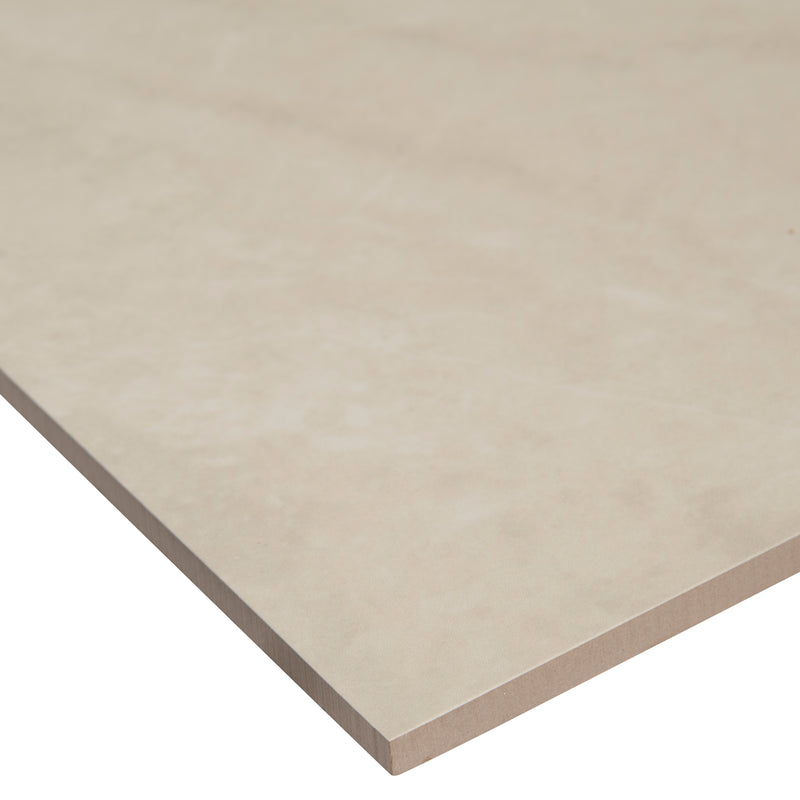 Praia Crema 24"x48" Polished Porcelain Floor and Wall Tile product shot profile view