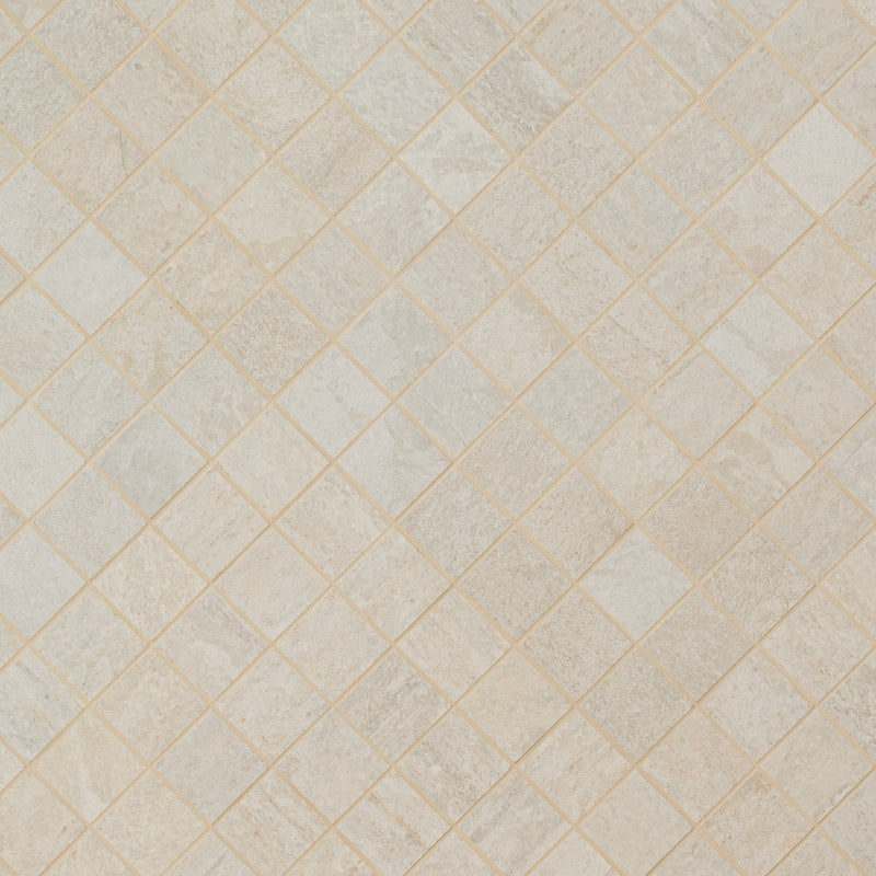 Legions Quartz White 12"x12" Matte Porcelain Floor And Wall Tile room shot angle view