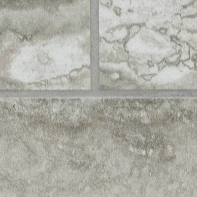 Veneto Gray 12"x12" Polished Porcelain Mesh-Mounted Mosaic Tile product shot wall view closeup