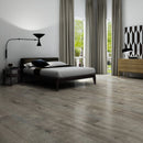 Laminate Hardwood 7.75" Wide, 72" RL, 12mm Thick Textured Summa Natural Chestnut Floors - Mazzia Collection product shot bedroom view