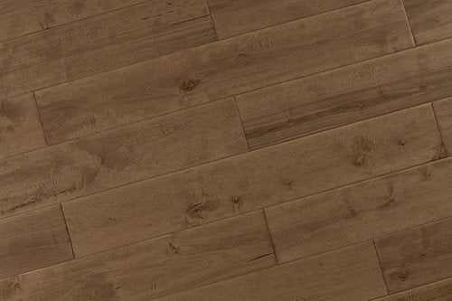 Solid Hardwood Maple 5" Wide, 48" RL, 3/4" Thick Distressed/Handscraped Floors - Mazzia Collection product shot tile view 4