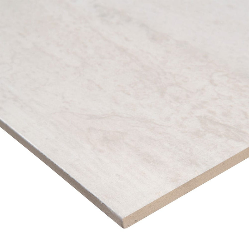 Oxide blanc 24x48 matte porcelain floor and wall tile NOXIBLA2448 product shot profile view