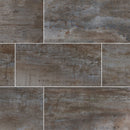 Oxide iron 24x48 matte porcelain floor and wall NOXIIRO2448 product shot multiple tiles top view