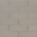 Pebble 3x6 glass gray subway tile SMOT-GL-T-PE36 product shot multiple tiles wall view