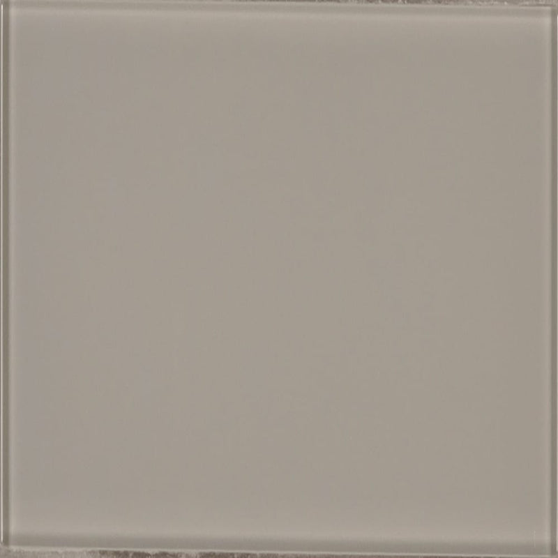 Pebble 3x6 glass gray subway tile SMOT-GL-T-PE36 product shot single tile top view