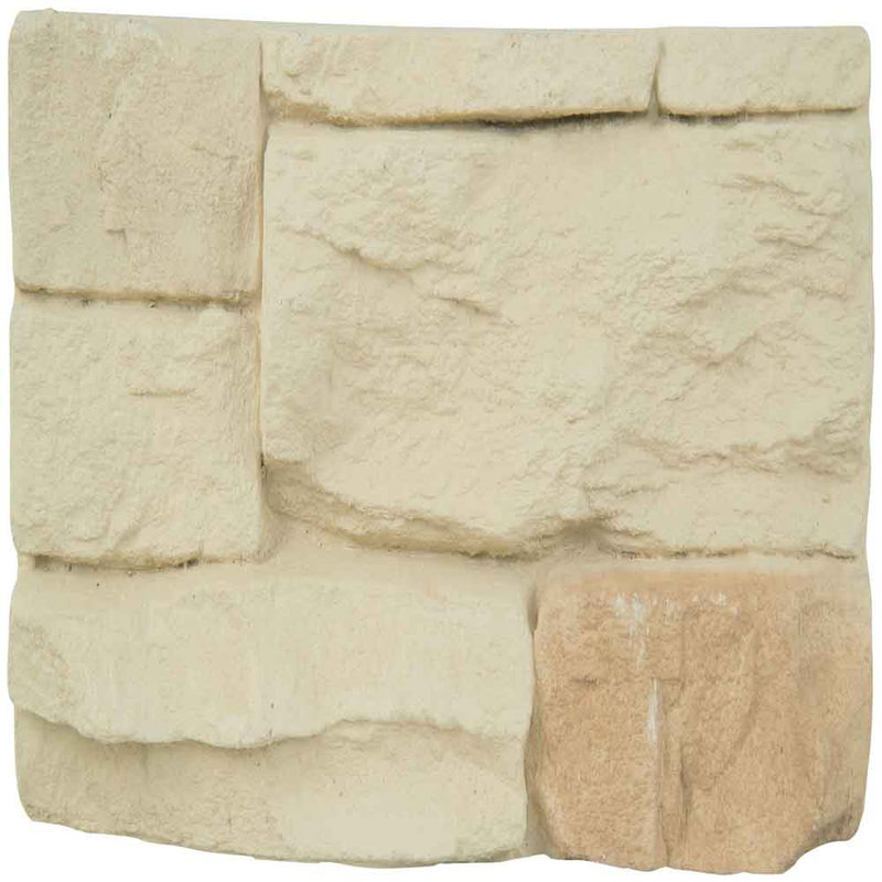 Peninsula cream stacked stone 9x19.5 natural manufactured stone LPNLEPENCRE6 product shot top ledger view 2