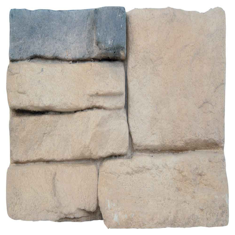 Peninsula sand stacked stone 9x19.5 natural manufactured stone LPNLEPENSAN6 product shot ledger view 4