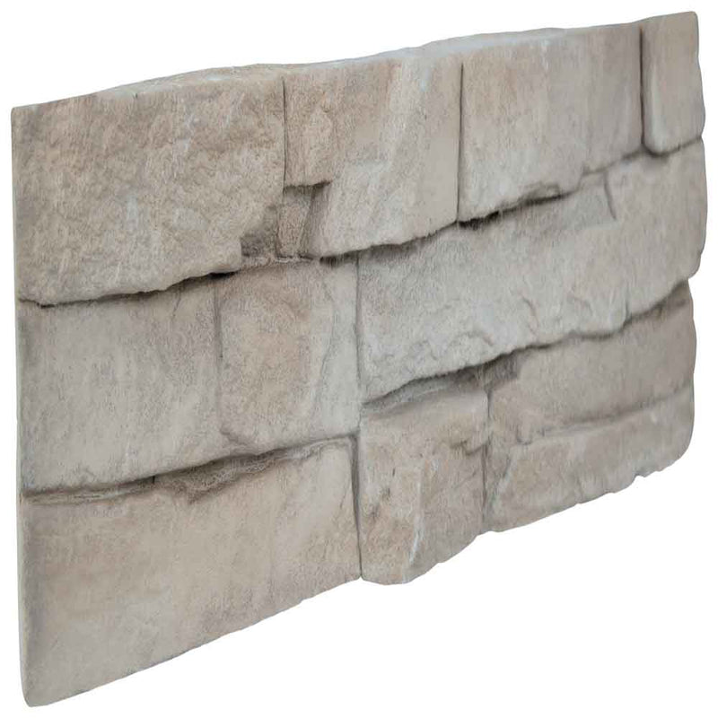 Peninsula sand stacked stone 9x19.5 natural manufactured stone LPNLEPENSAN6 product shot ledger view 8