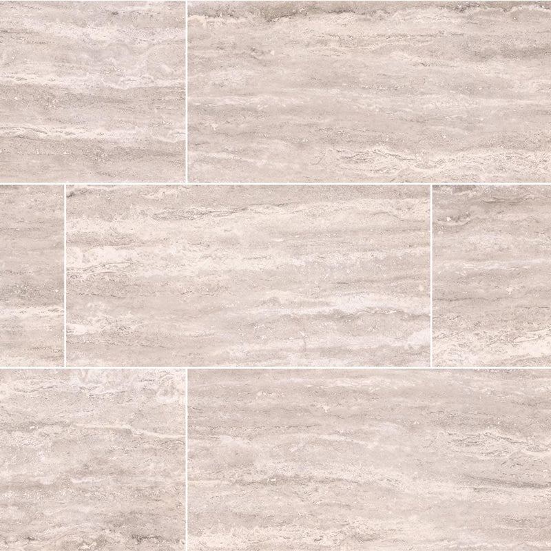 Pietra venata white polished porcelain floor and wall tile msi collection NPIEVENWHI1224P product shot multiple tiles top view