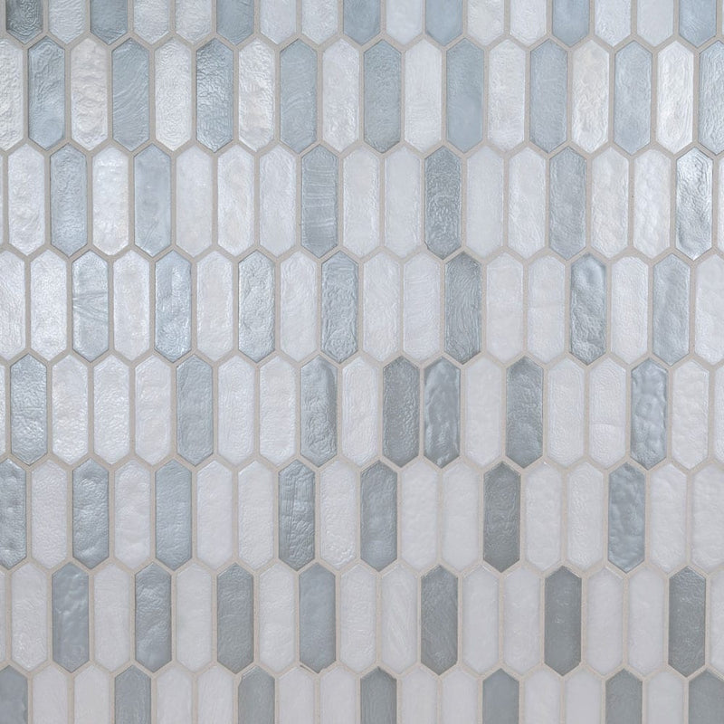 Pixie cloud 9.82" x 11.5" paper face glass mosaic wall tile SMOT-GLSPK-PIXCLO6MM product shot multiple tiles wall view 4