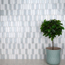 Pixie cloud 9.82" x 11.5" paper face glass mosaic wall tile SMOT-GLSPK-PIXCLO6MM product shot room view