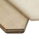 Pixie gold 9.82" x 11.5" paper face glass mosaic wall tile SMOT-GLSPK-PIXGLD6MM product shot profile view