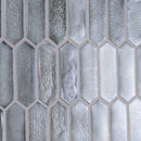 Pixie grigia 9.82" x 11.5" paper face glass mosaic wall tile SMOT-GLSPK-PIXGRI6MM product shot multiple tiles wall view 2