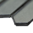 Pixie grigia 9.82" x 11.5" paper face glass mosaic wall tile SMOT-GLSPK-PIXGRI6MM product shot profile view