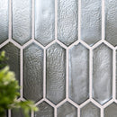 Pixie grigia 9.82" x 11.5" paper face glass mosaic wall tile SMOT-GLSPK-PIXGRI6MM product shot room view 3