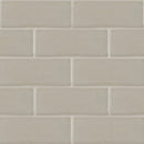Portico pearl handcrafted 4x12 glossy ceramic wall tile SMOT-PT-PORPEA412 product shot multiple tiles wall view