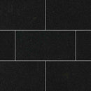 Premium black 12 in x 24 in polished granite floor and wall tile TPREMBLK1224H product shot wall view