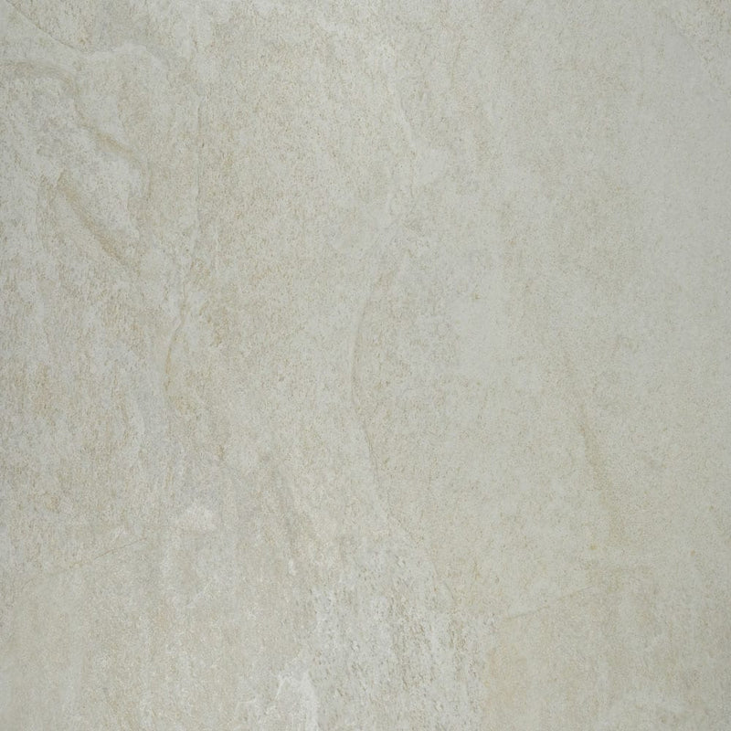 Quartz white 24"x24" glazed porcelain floor and wall tile NQUAWHI2424 product shot wall view 4