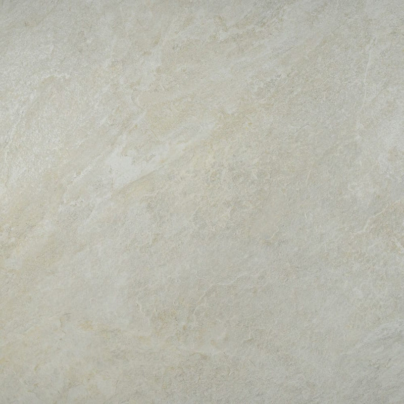 Quartz white 24"x24" glazed porcelain floor and wall tile NQUAWHI2424 product shot wall view 6