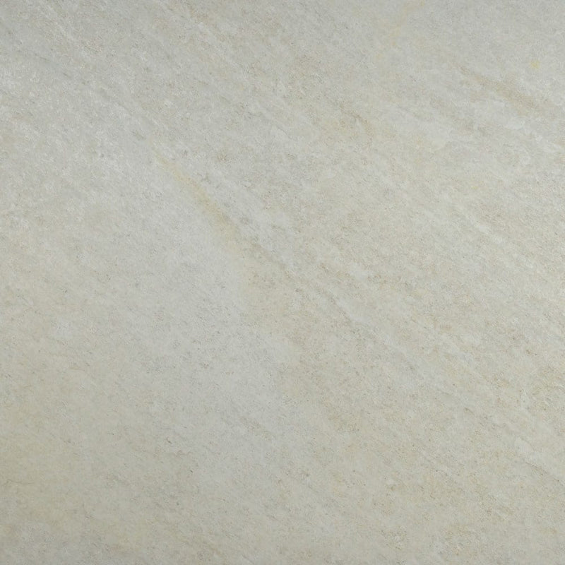 Quartz white 24"x24" glazed porcelain floor and wall tile NQUAWHI2424 product shot wall view 7