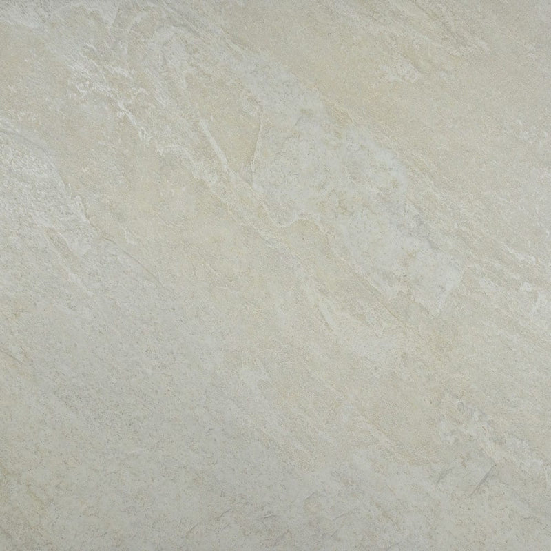 Quartz white 24"x24" glazed porcelain floor and wall tile NQUAWHI2424 product shot wall view 8