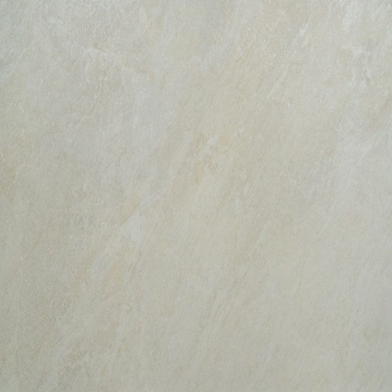 Quartz white 24"x48" glazed porcelain floor and wall tile NQUAWHI2448 product shot wall view 6