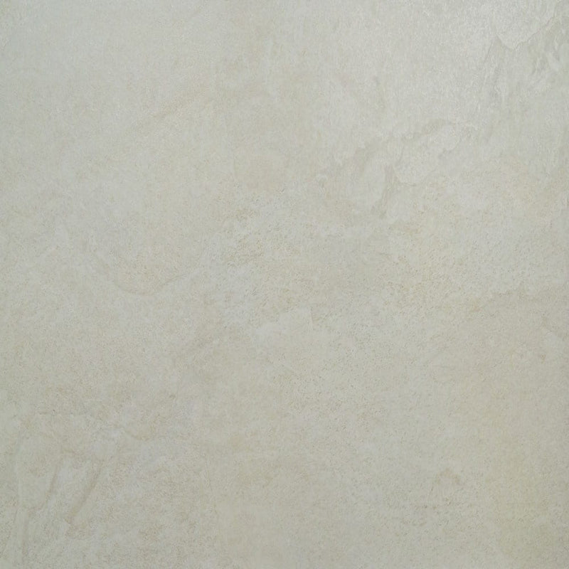 Quartz white 24"x48" matte porcelain paver floor tile LPAVNQUAWHI2448 product shot floor view 2