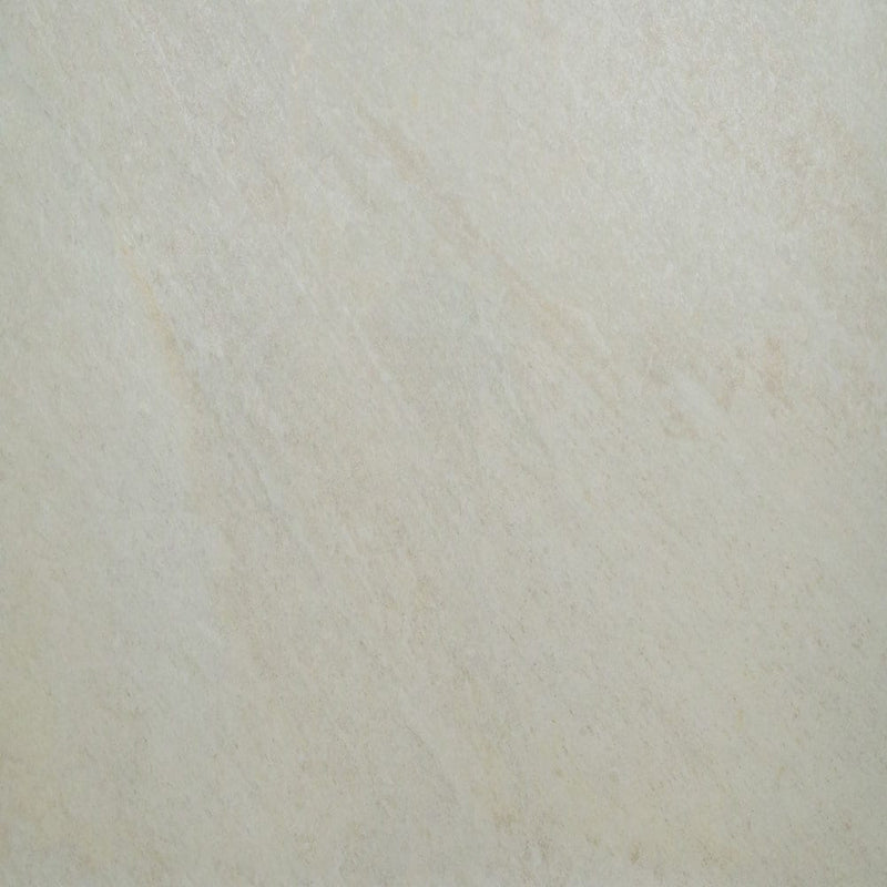 Quartz white 24"x48" matte porcelain paver floor tile LPAVNQUAWHI2448 product shot floor view 6