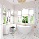 Regallo calacatta marbella 12x24 matte porcelain floor and wall tile NREGCALMAR1224 product shot bathroom view