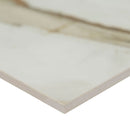 Regallo calacatta marbella polished porcelain floor and wall tile NREGCALMAR2424P product shot profile view