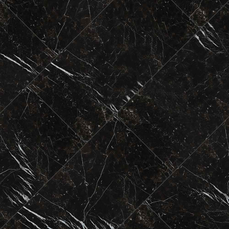 Regallo marquina noir 24x48 polished porcelain floor and wall tile NREGMARNOI2448P product shot angle view