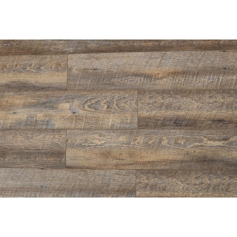 Rigid core vinyl planks 7x48 SPC heritage pecan rustic 5.2mm 12mil wear layer 1520518 top wide view