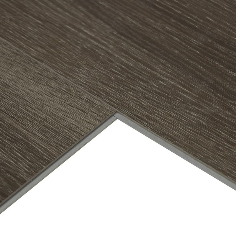 Rigid core vinyl planks 7x59 SPC Michigan brown 5.2mm 20mil wear layer 1520306 profile view