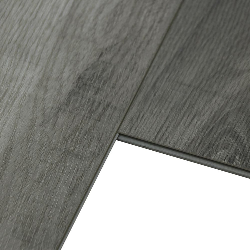 Rigid core vinyl planks 9x59 SPC island tundra gray 5.2mm 20mil wear layer 1520308 profile view