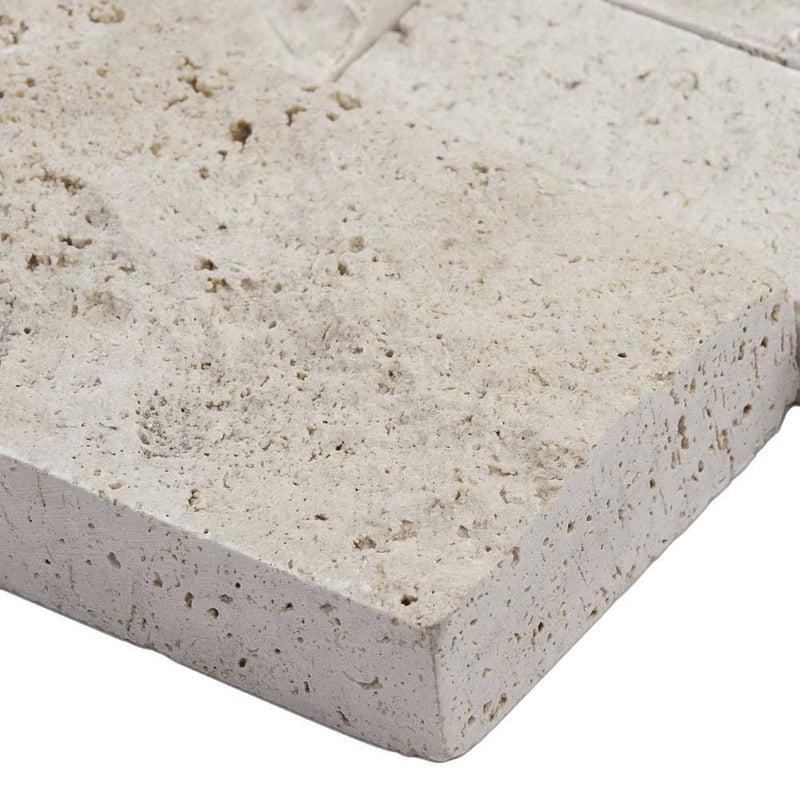 Roman-beige-splitface-ledger-corner-6X18-natural-travertine-wall-tile-LPNLTROMBEI618COR-product-shot-profile-view